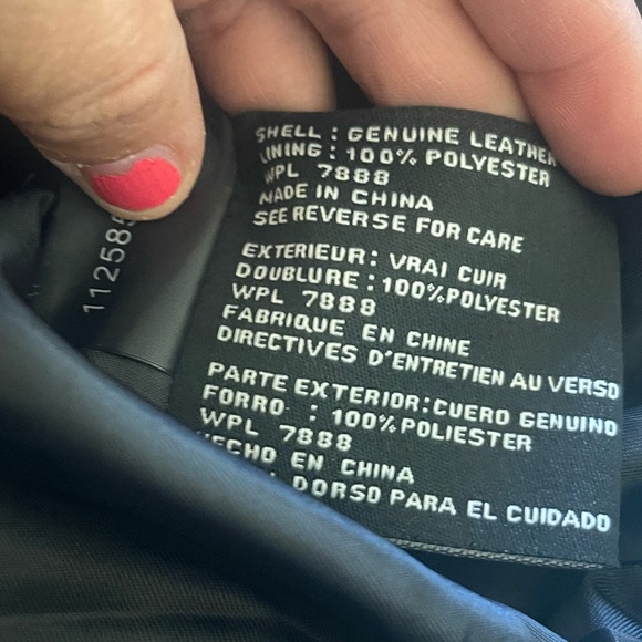 Michael Kors Moto Jacket 100% leather - Picture 2 of 2